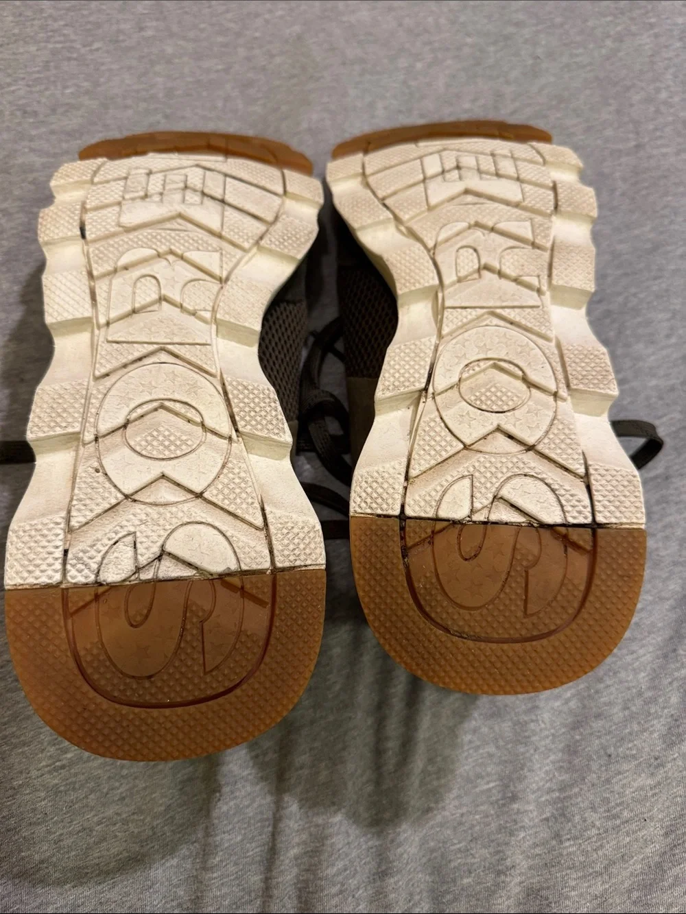 Sorel Kinetic Lite Lace Olive Green Sneakers with Pink and Blue Accents